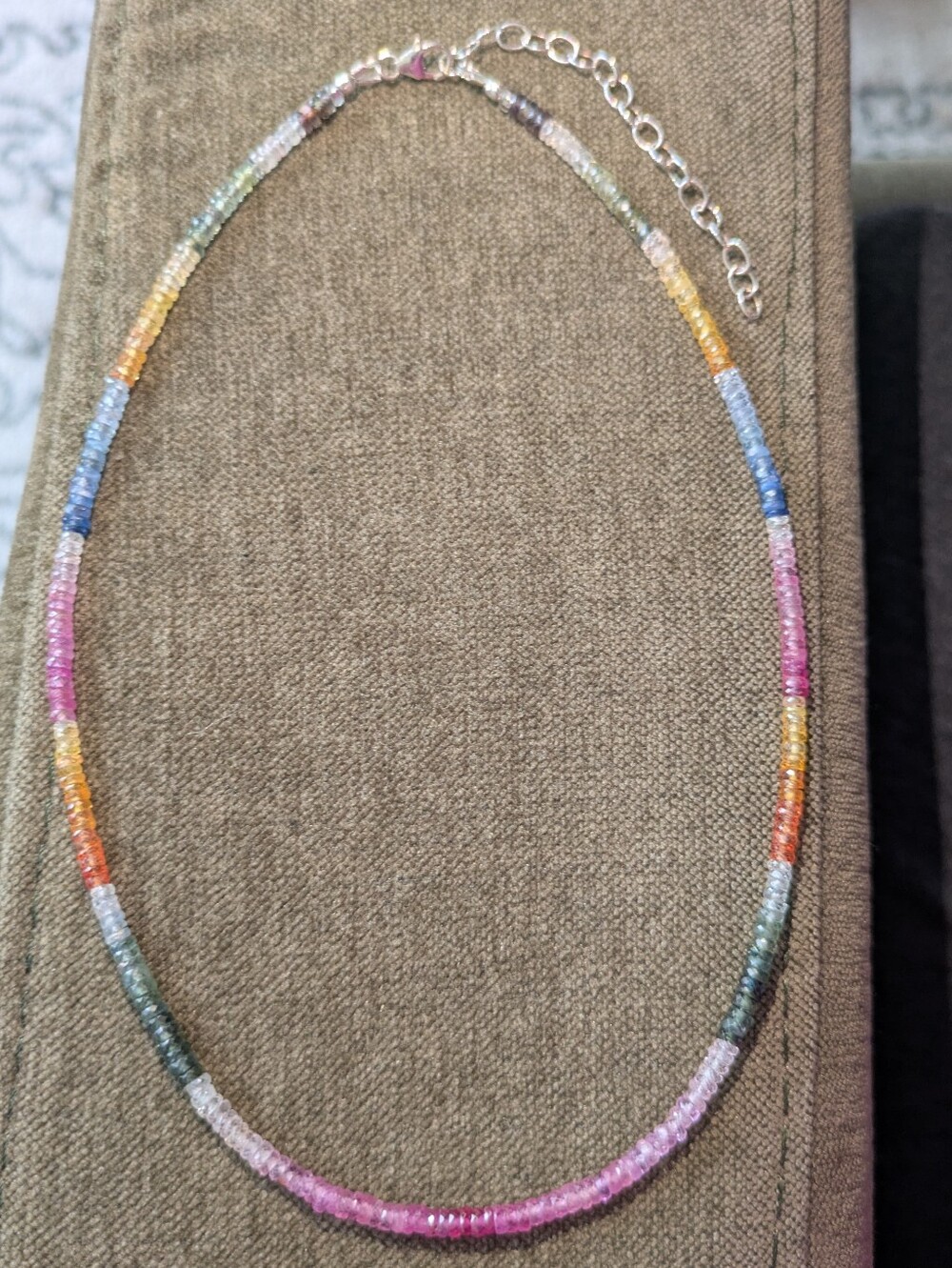 Genuine Sapphire Gemstone Necklace With Extra Beads